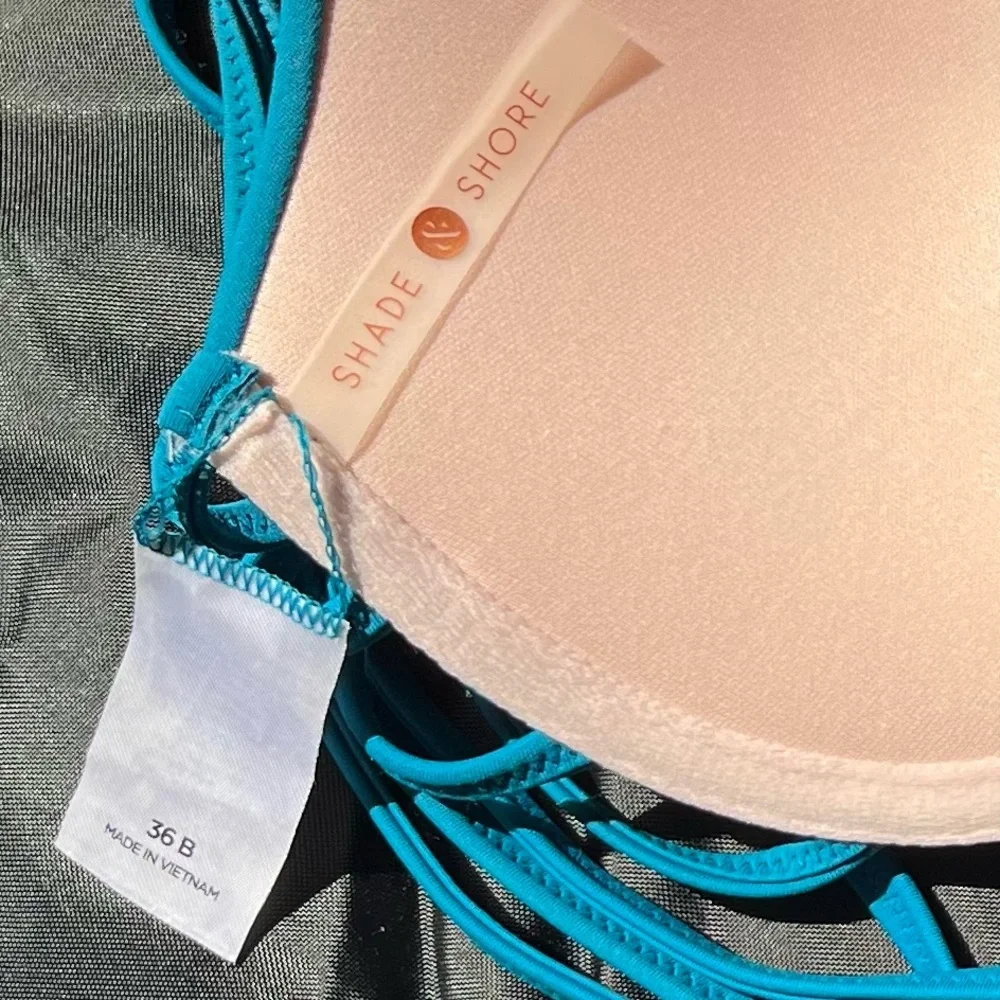 Shade & Shore sexy strappy push up bikini top 36B